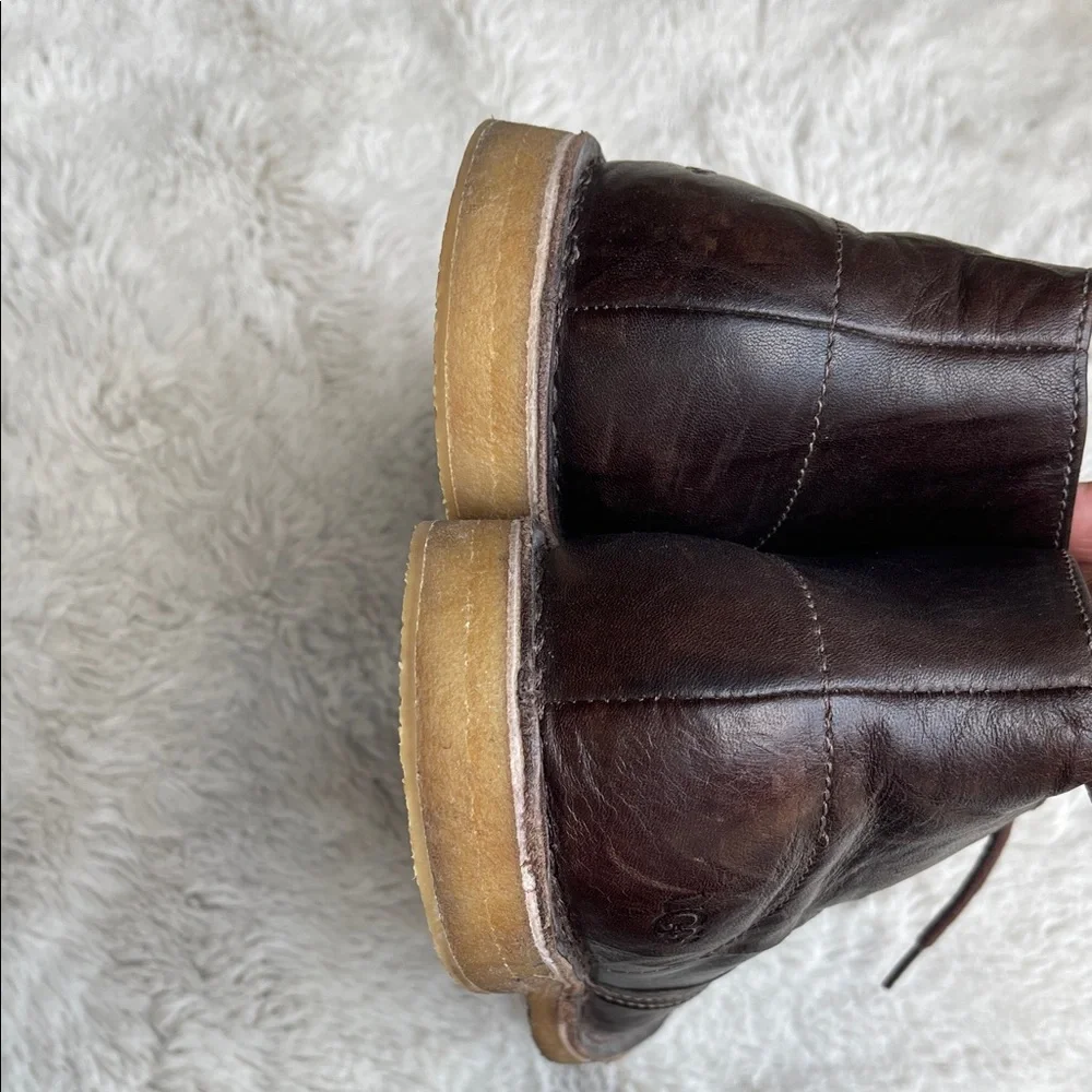 Men's Leighton Chukka Boots in brown leather size 10 - Picture 7 of 12